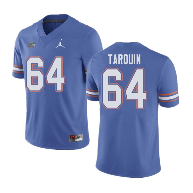 NCAA Florida Gators Michael Tarquin Men's #64 Jordan Brand Blue Stitched Authentic College Football Jersey FAM3864NF